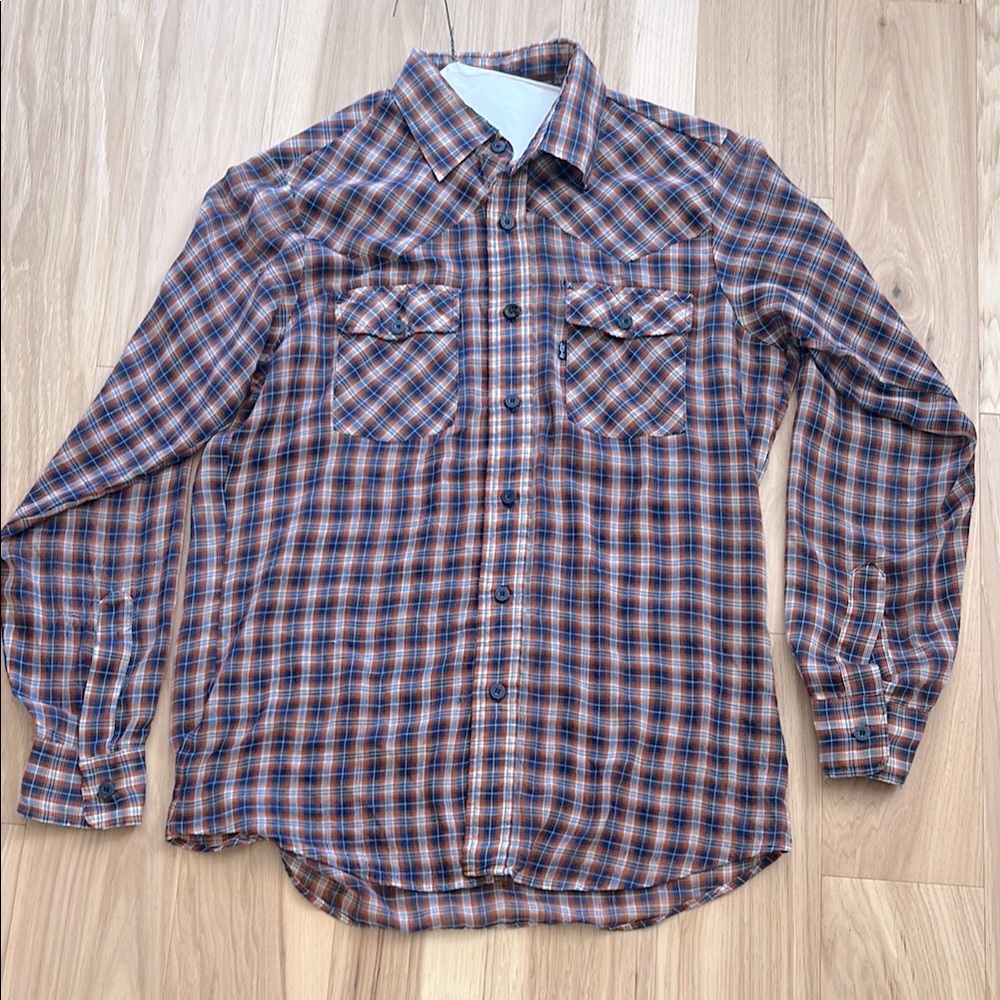 Vintage ‘70s Levi’s Westernwear Button-Down Dress Shirt Men’s Medium